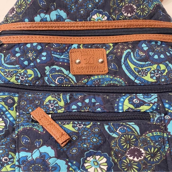 Stone Mountain Quilted Navy Multicolored Paisley Purse NWT - Picture 4 of 4